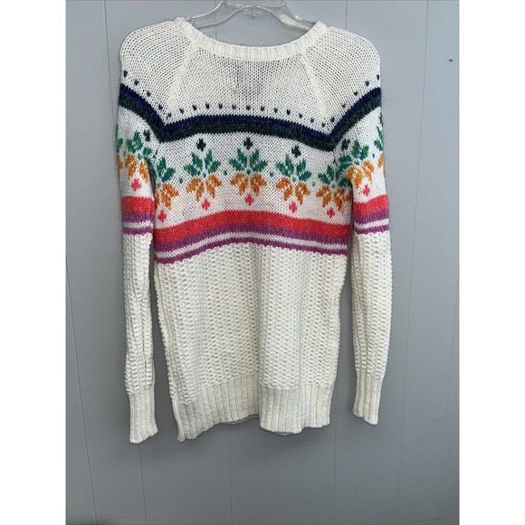 AMERICAN EAGLE Jegging Sweater Women Large‎ Snowflake Rainbow Pride Fair XS - Picture 7 of 9